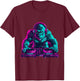 DJ Gorilla EDM Dance Club Gorilla Lover Turntable DJ Gorilla T-Shirt - T-Shirt | Maroon
