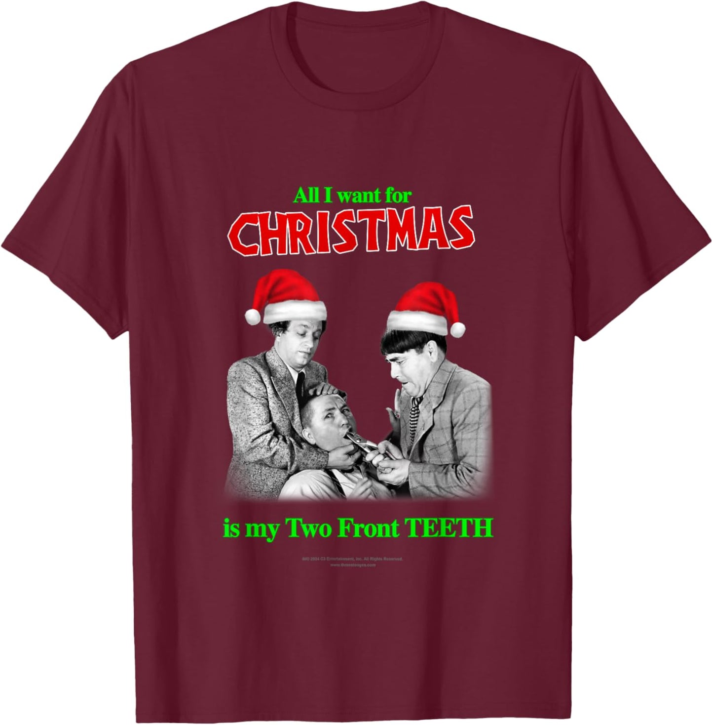 Two Front Teeth T-Shirt - T-Shirt | Maroon