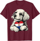 Paraguay Roots Dog Paraguayan Flag T-Shirt - T-Shirt | Maroon