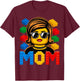 Family Mom Master Builder Building Bricks Blocks Mothers Day T-Shirt - T-Shirt | Maroon
