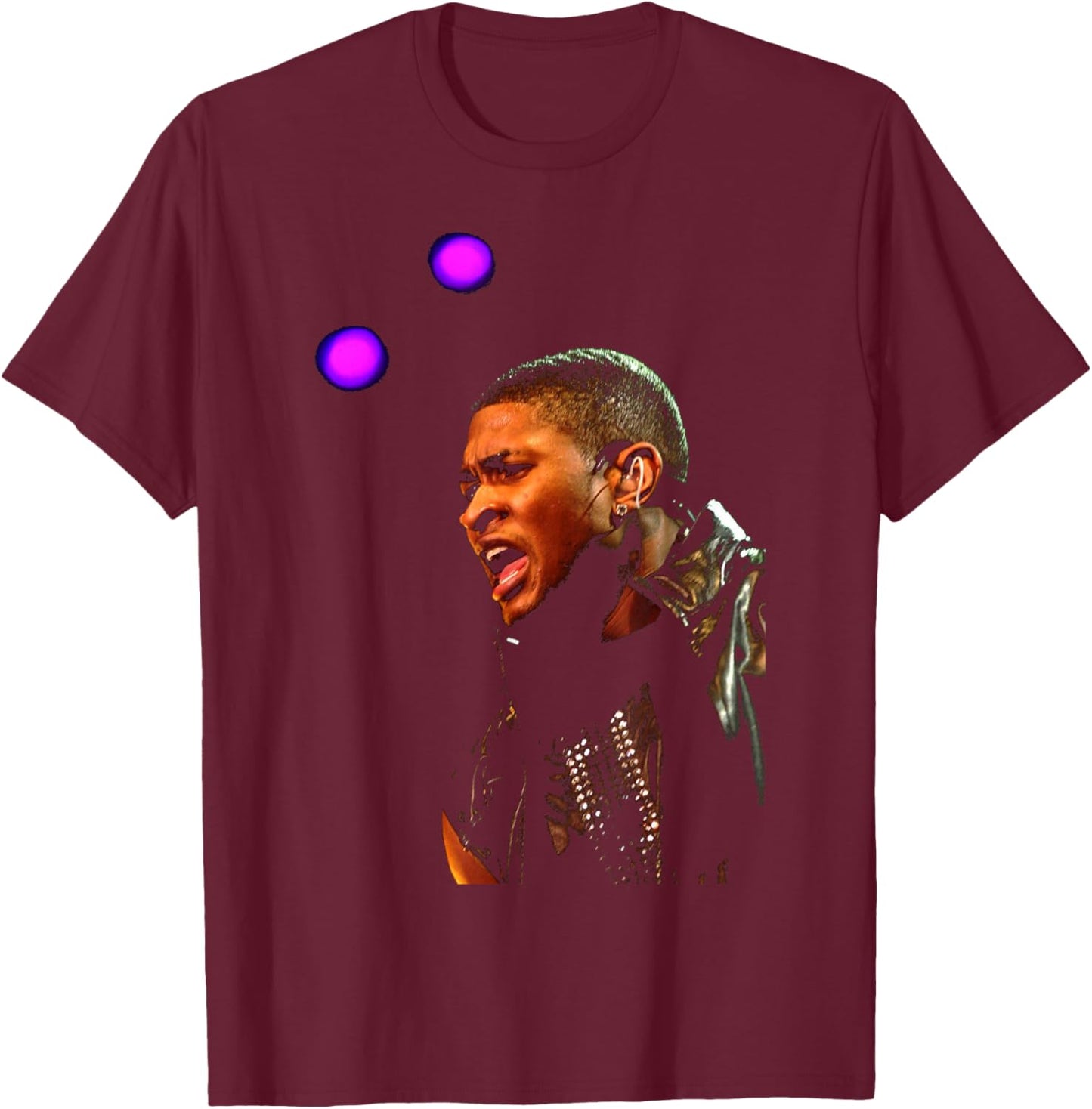 Usher U Remind Me R&B Live At The NEC 2002 T-Shirt - T-Shirt | Maroon