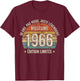 60 Years Funny Vintage 1966 Limited Edition Gift 60 Years T-Shirt - T-Shirt | Maroon