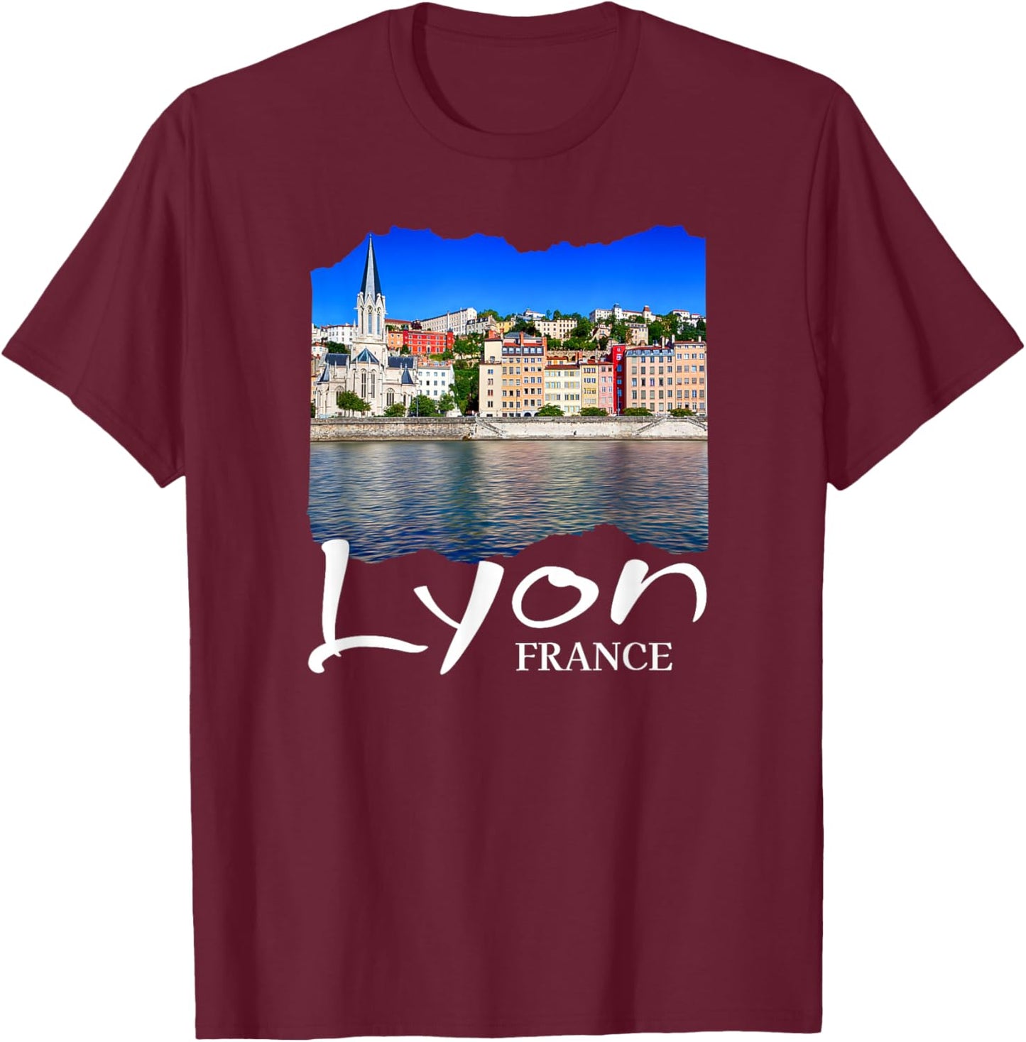 France Lyon T-Shirt - T-Shirt | Maroon