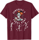 Somebody's Feral Aunt Halloween Skeleton T-Shirt - T-Shirt | Maroon