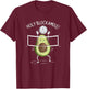 Holy Blockamole! Avocado Volleyball Fun T-Shirt - T-Shirt | Maroon