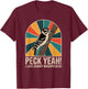 Downy Woodpecker – Nature Lover’s Bird Design T-Shirt - T-Shirt | Maroon