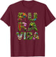 Costa Rica Pura Vida Holiday Shirt Vintage Toucan T-Shirt - T-Shirt | Maroon