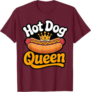 Hot Dog Queen T-Shirt - T-Shirt | Maroon