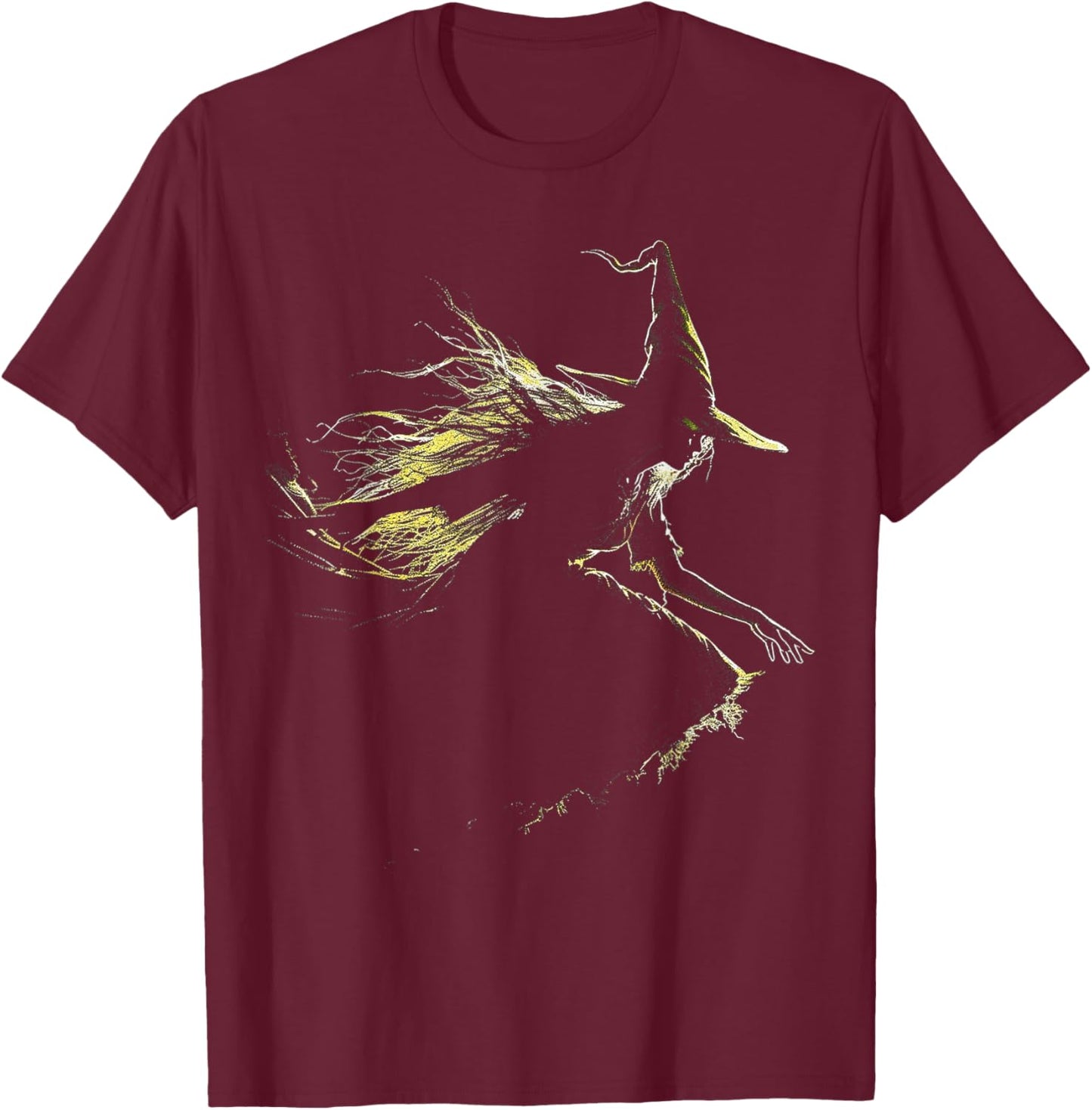 Witch Costume Halloween Spooky Art Witch T-Shirt - T-Shirt | Maroon