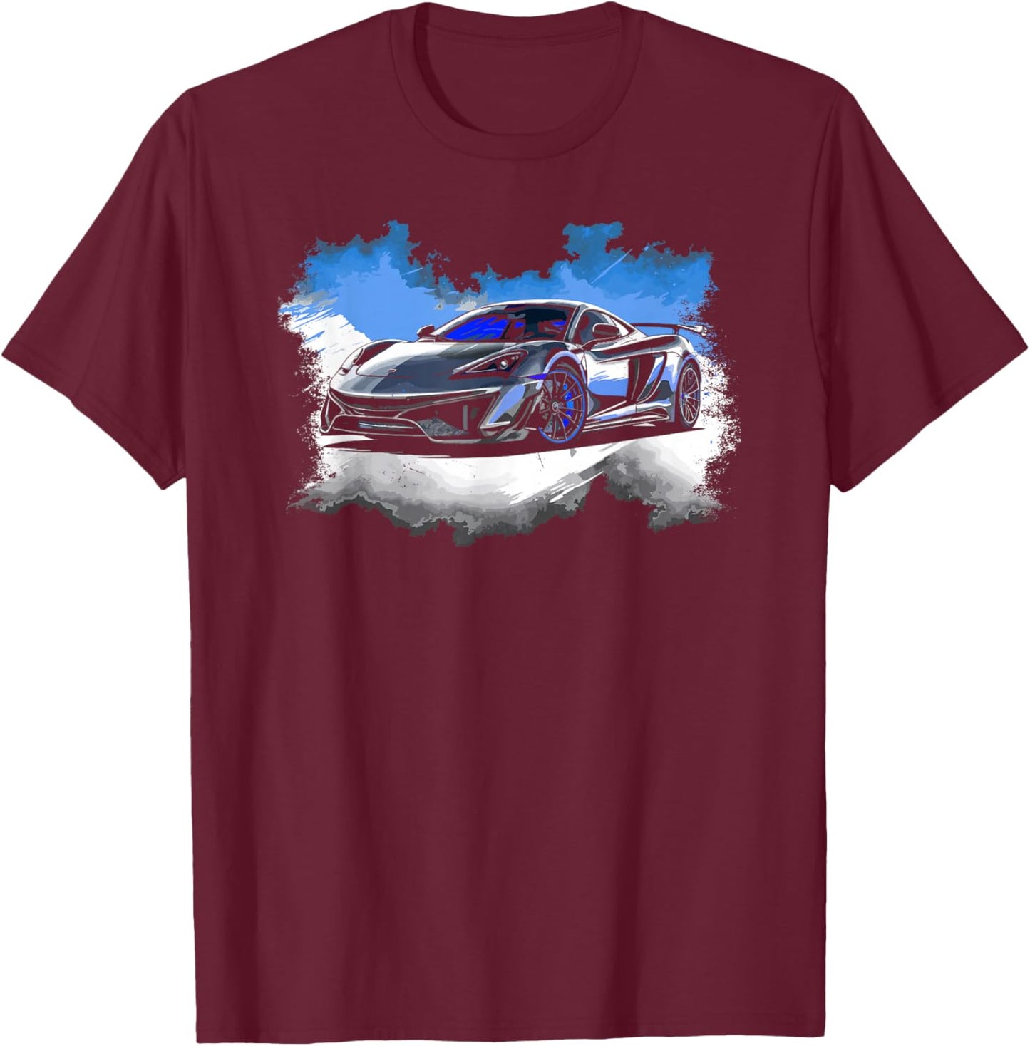 Supercar Sports Car T-Shirt - T-Shirt | Maroon