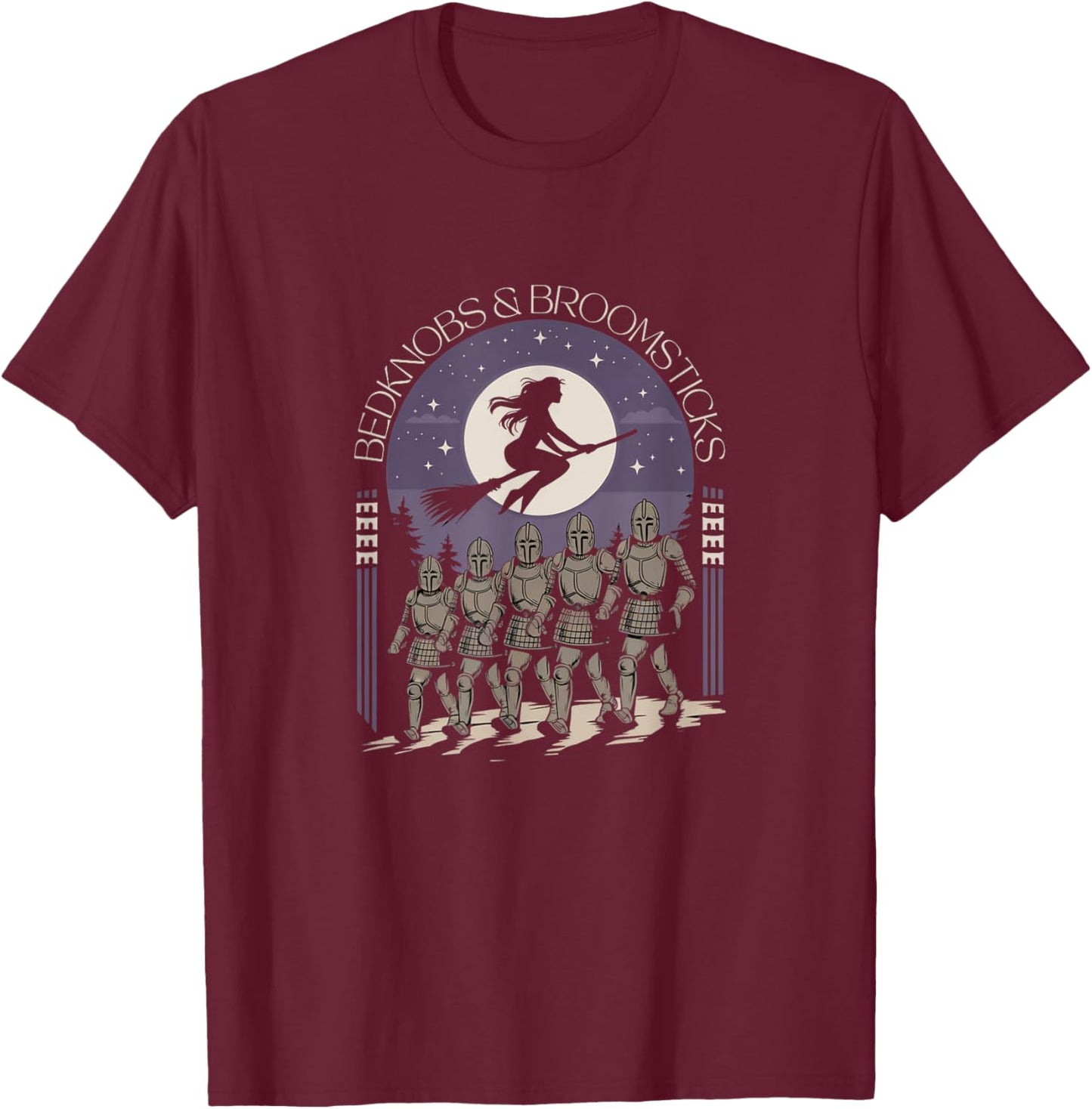 Bedknobs and Broomsticks Magical Vintage Theatre Armour T-Shirt - T-Shirt | Maroon