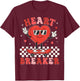 Cute Groovy Valentines Day Funny Valentine Kids Boy Toddler T-Shirt - T-Shirt | Maroon