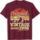 Original 1996 Vintage Birthday 30 Years Men and Women T-Shirt - T-Shirt | Maroon