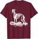 Whippet Skeleton Birthday Halloween Dog Kids T-Shirt - T-Shirt | Maroon