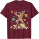 Funny Astronaut Space Weightlifting Fitness Gym Workout Men T-Shirt - T-Shirt | Maroon