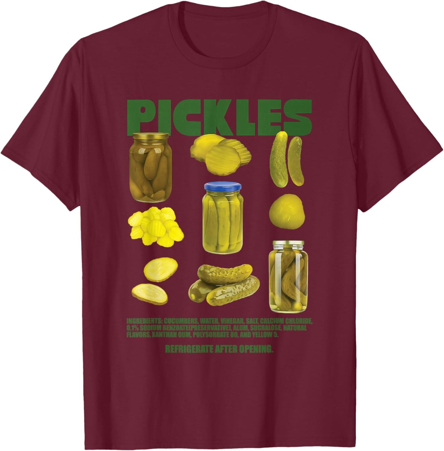 Essiggurken Pickles Meme Trendy Gewürzgurken T-Shirt - T-Shirt | Maroon