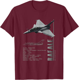 Rafale Jet Fighters-Spec T-Shirt - T-Shirt | Maroon