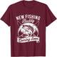 New Fishing Buddy Coming Soon Pregnancy Announcement T-Shirt - T-Shirt | Maroon