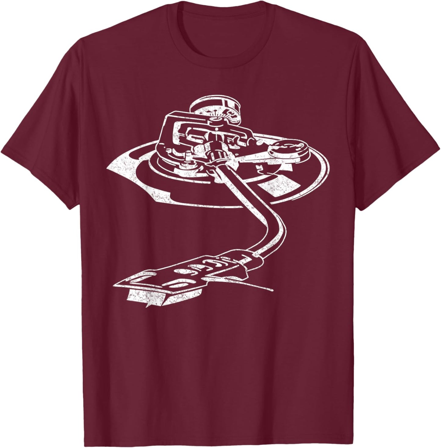 Technics 1200 Turntable - Club DJ T-Shirt - T-Shirt | Maroon