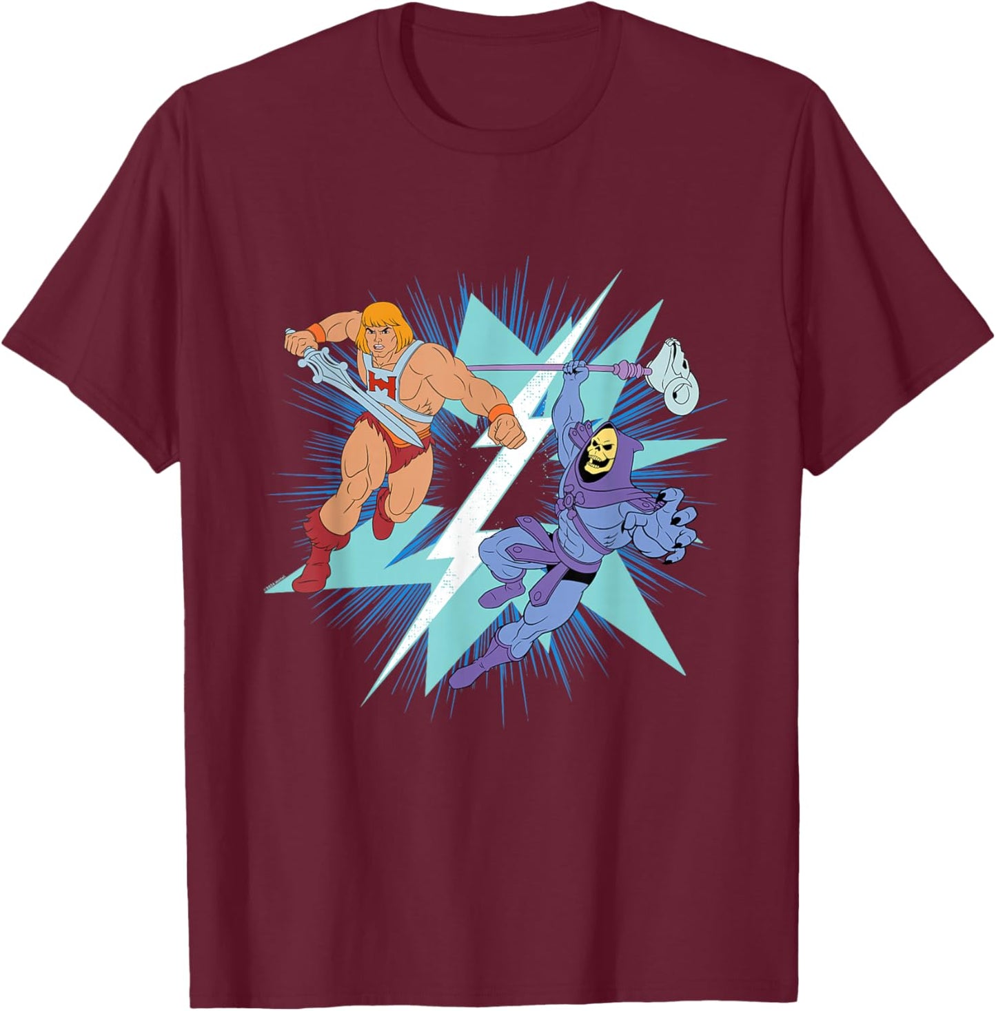 Die Meister des Universums He-Man gegen Skeletor T-Shirt - T-Shirt | Maroon