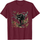 Panther Wildlife Nature Jungle Animal Art Panther Lover T-Shirt - T-Shirt | Maroon