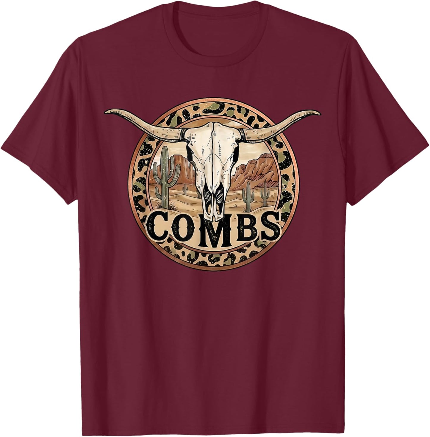Retro Combs Name Gifts Women Boys Kids T-Shirt - T-Shirt | Maroon