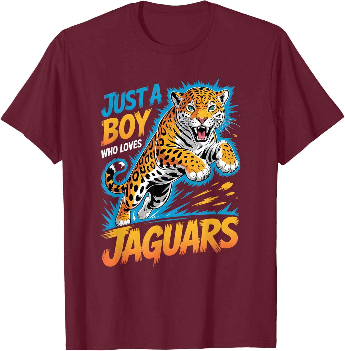 Boys Jaguar T-Shirt - T-Shirt | Maroon