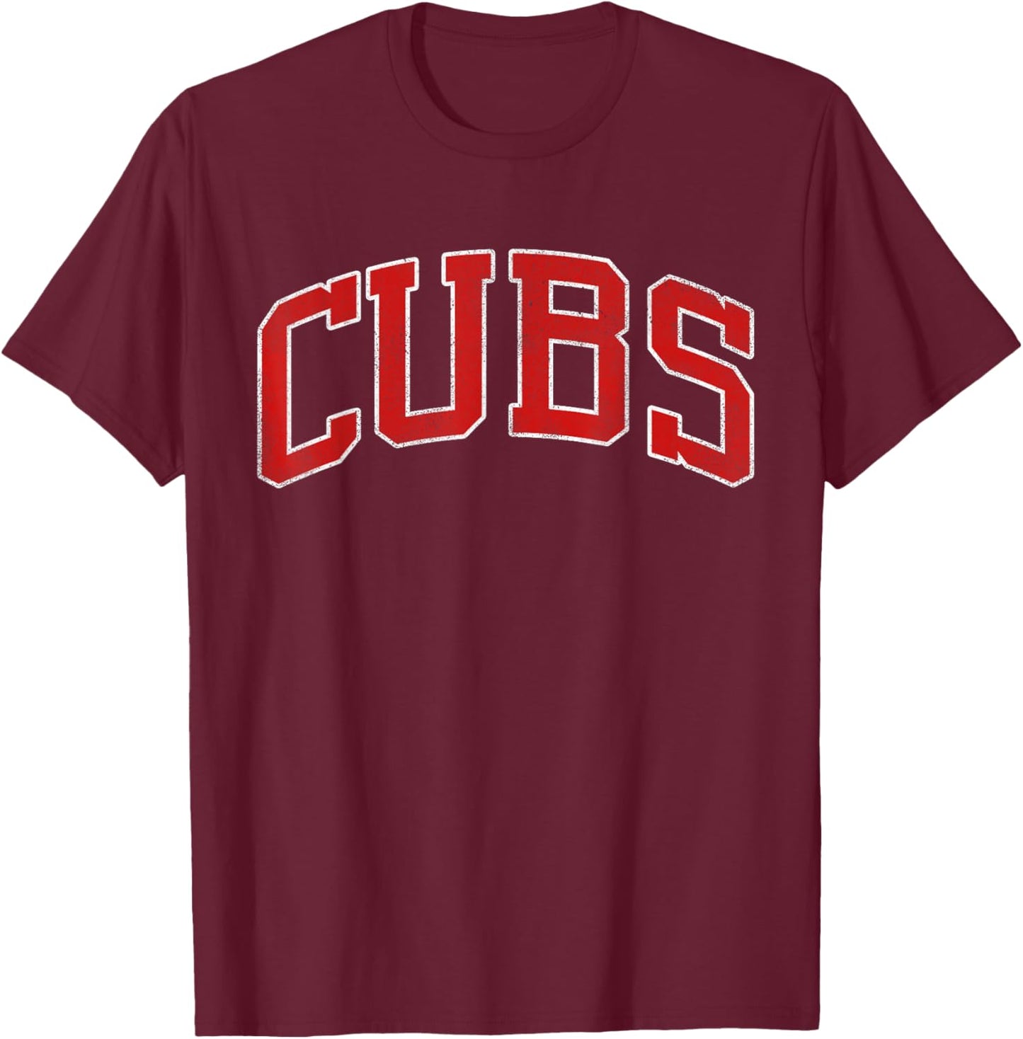 Vintage Cubs Name Retro Design Women and Kids T-Shirt - T-Shirt | Maroon