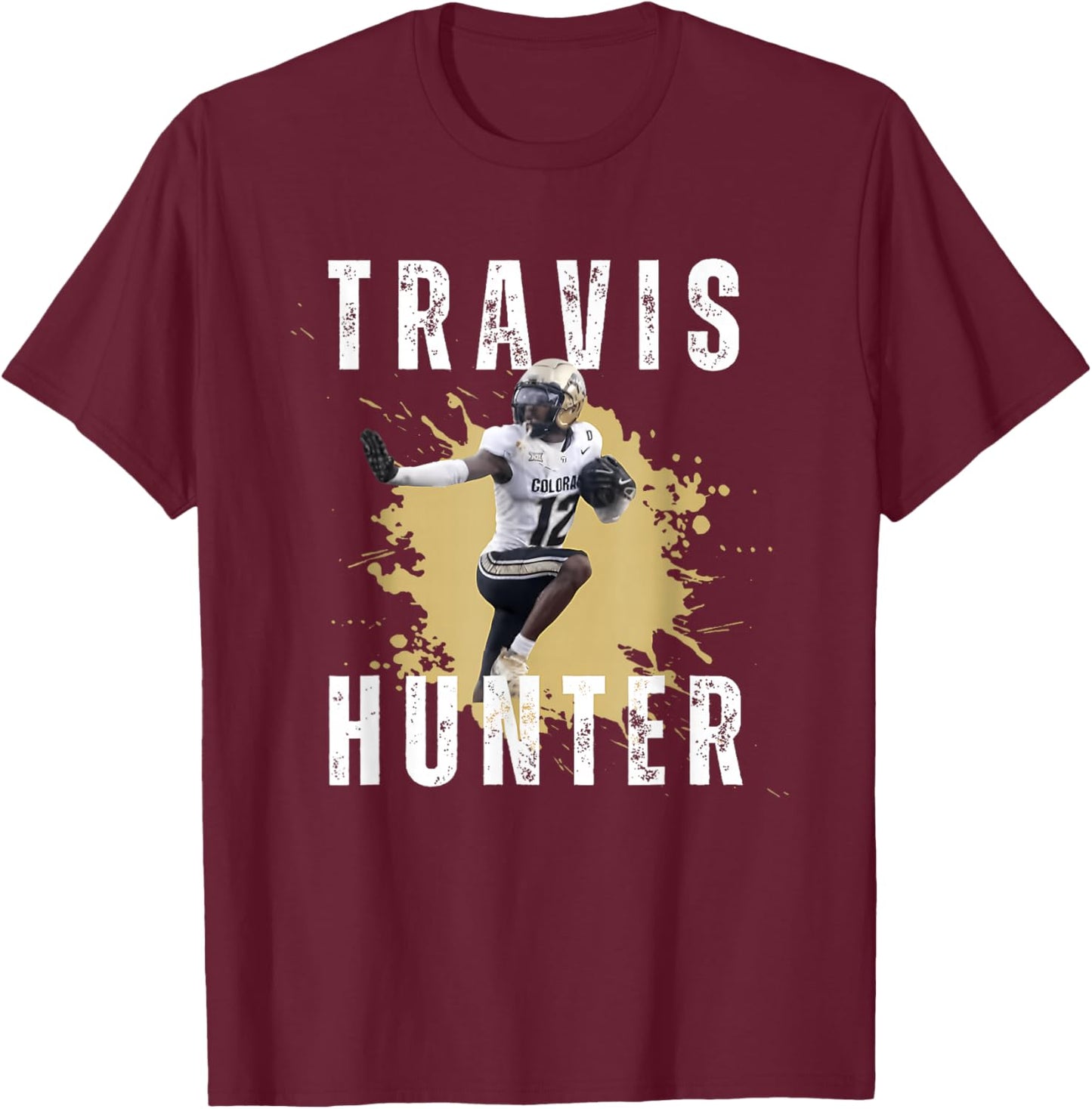 Travis Hunter Design 90s - Funny T-Shirt - T-Shirt | Maroon