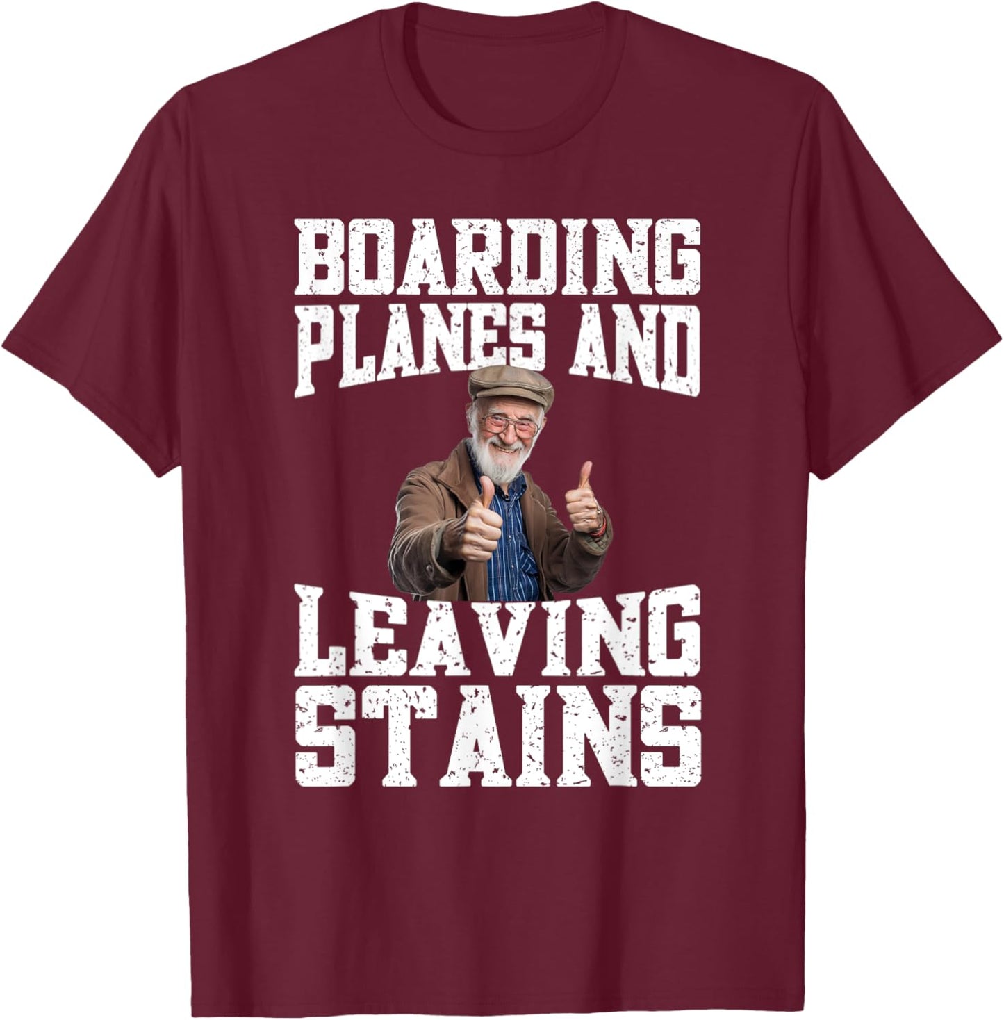 Funny Inappropriate Vacation Design Embarrassing Airport , Small, Black T-Shirt - T-Shirt | Maroon
