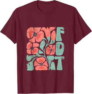 Anti-Trump Floral Boho , Resist Vintage Subtle Anti-Trump T-Shirt - T-Shirt | Maroon