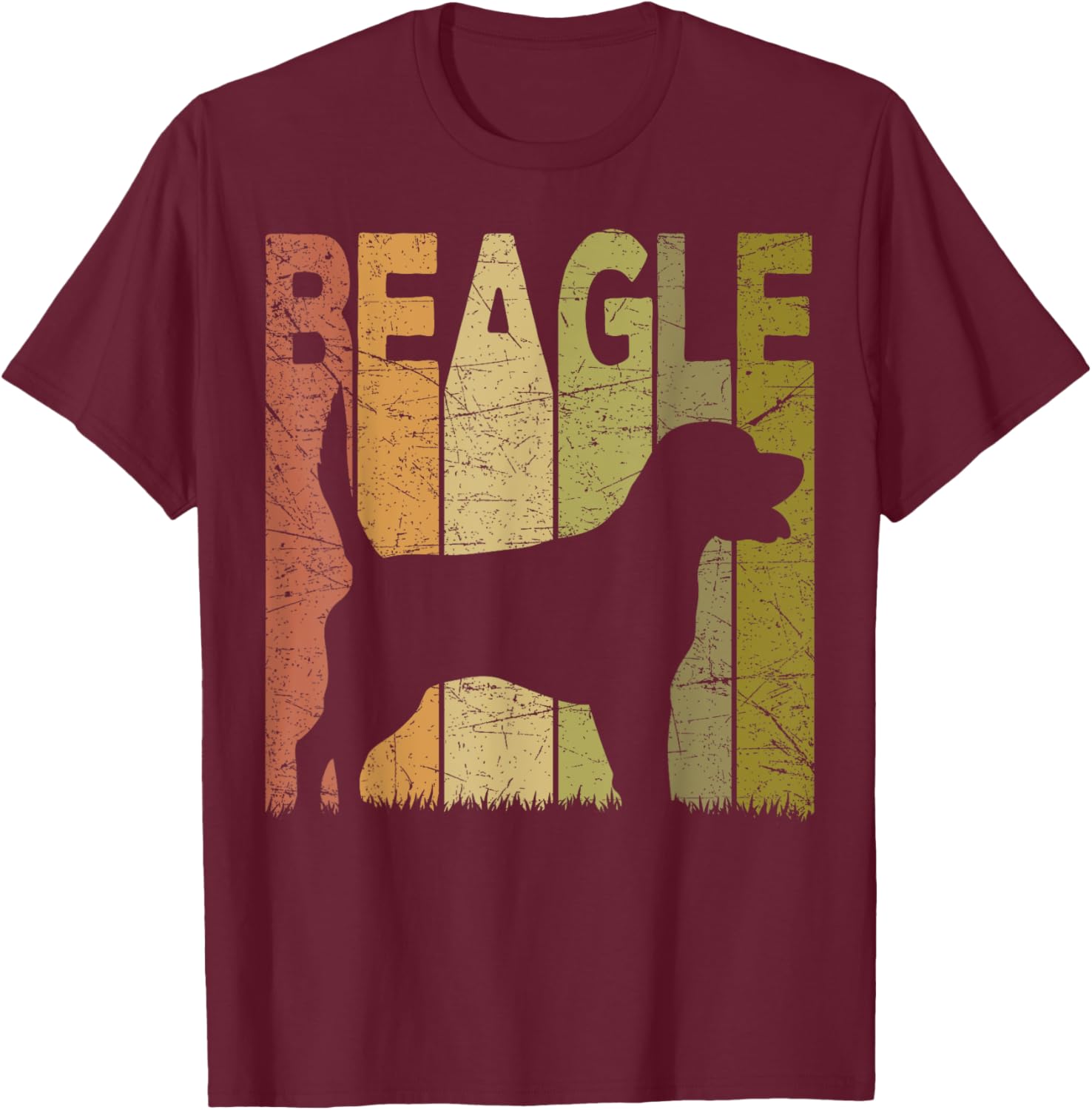 Beagle Vintage Beagle Dog Retro Beagle Lover T-Shirt - T-Shirt | Maroon