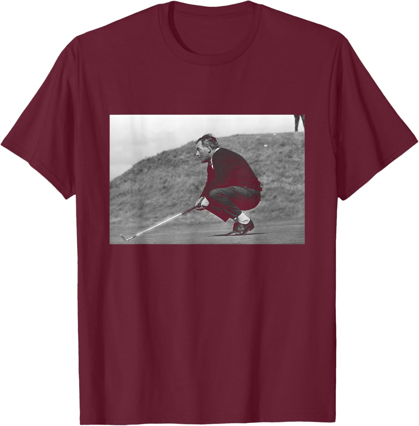 British Open Golf Arnold Palmer On The Putting Green 1965 T-Shirt - T-Shirt | Maroon