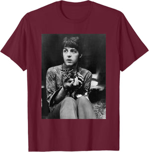 The Beatles Paul McCartney SGT Pepper's Era 1967 T-Shirt - T-Shirt | Maroon