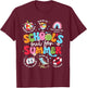 Schools Out for Summer Retro Groovy Last Day of School Funny T-Shirt - T-Shirt | Maroon