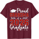Proud Grandma of a Class of 2026 Graduate for Graduation T-Shirt - T-Shirt | Maroon
