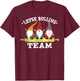 Gnome Lefse Rolling Team T-Shirt - T-Shirt | Maroon