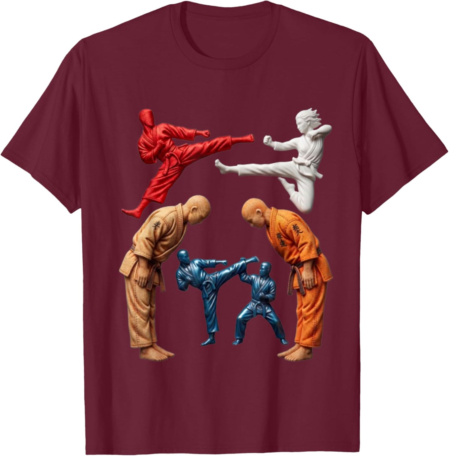 Karate for Kids and Adults Taekwondo Judo Gift Shirt T-Shirt - T-Shirt | Maroon