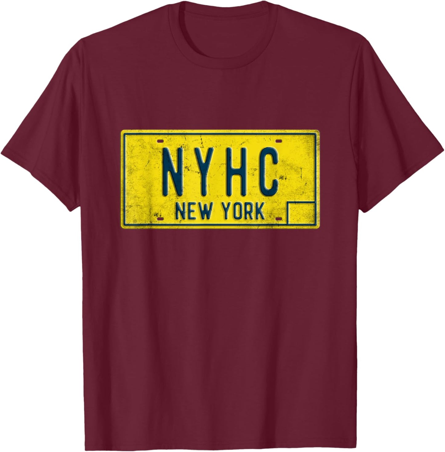Retro Old School New York Hardcore NYHC Punk Rock Music NYC T-Shirt - T-Shirt | Maroon