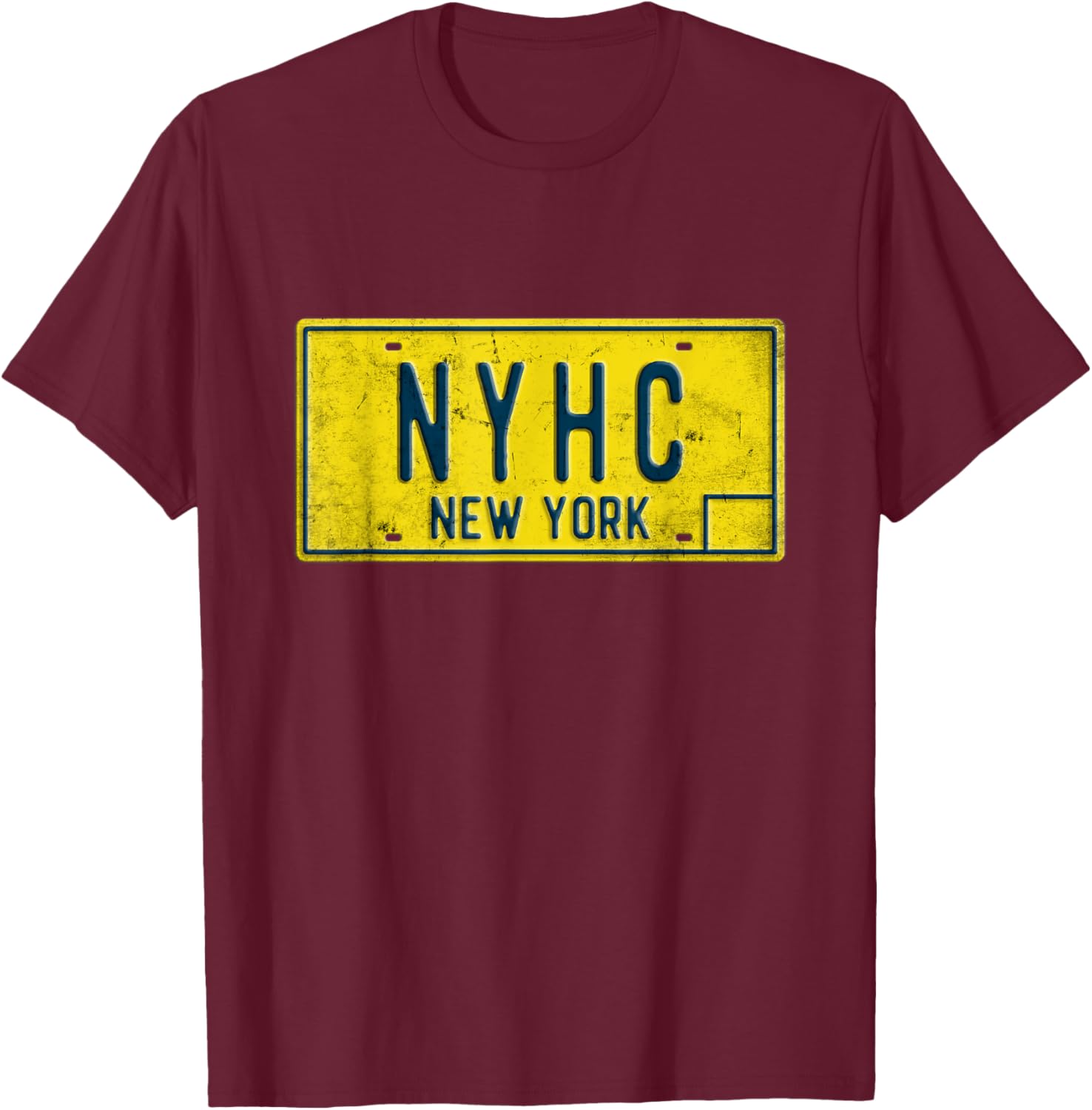 Retro Old School New York Hardcore NYHC Punk Rock Music NYC T-Shirt - T-Shirt | Maroon