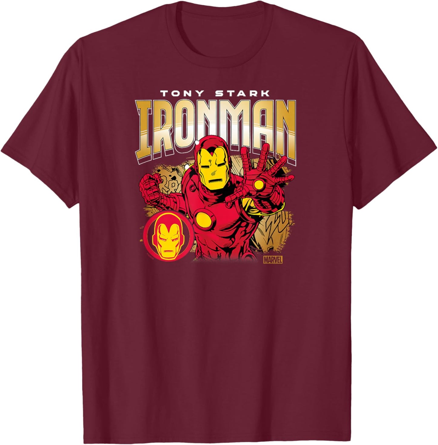 Iron Man - Bootleg T-Shirt - T-Shirt | Maroon