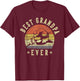 Best Grandpa Ever - Retro Fist Bump Vintage Design Grandpa T-Shirt - T-Shirt | Maroon