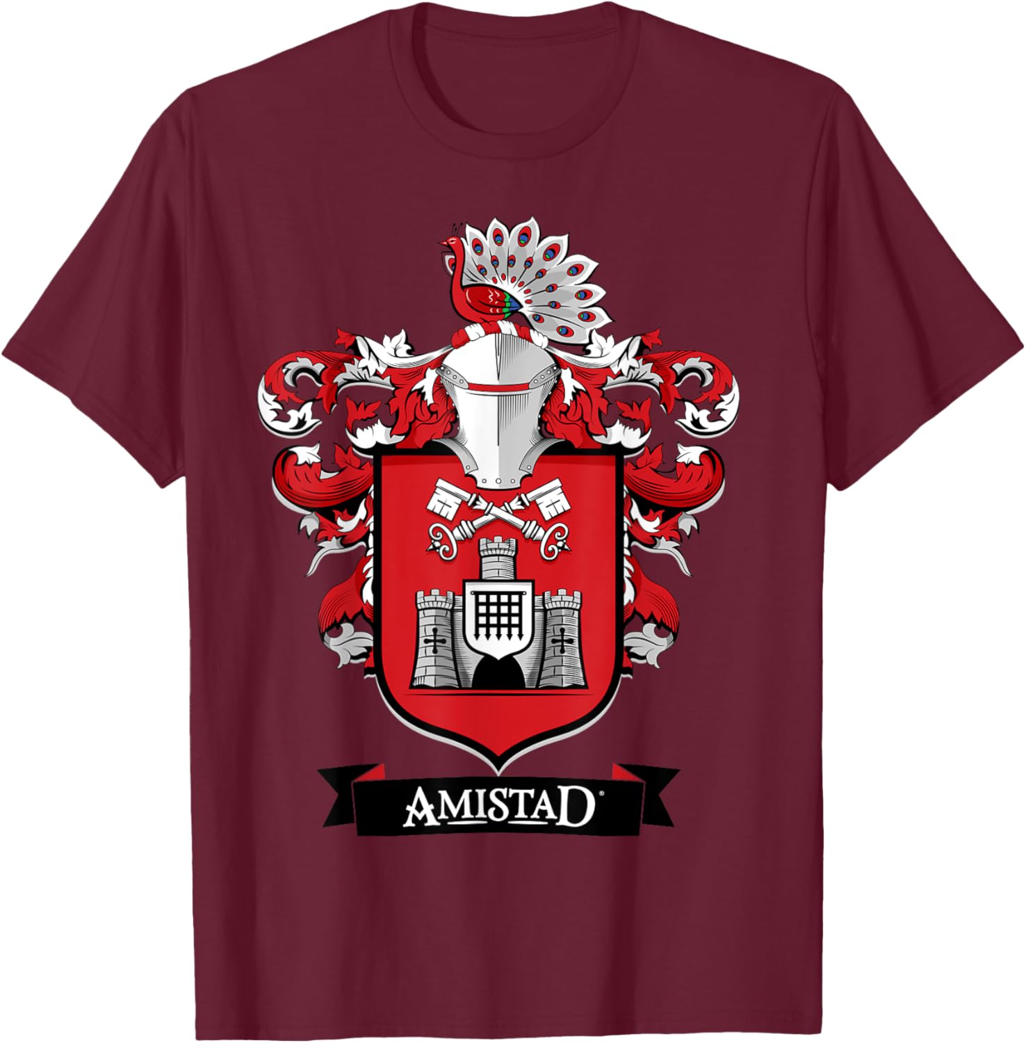 AMISTAD, House of Givers, RCA Friendship School Spirit T-Shirt - T-Shirt | Maroon