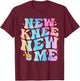 New Knee New Me Funny knee Replacement Surgery Recovery Joke T-Shirt - T-Shirt | Maroon