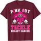 Pink Out Tackle Breast Cancer Awareness American Football T-Shirt - T-Shirt | Maroon