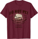 Tall Grass Prairie National Preserve Kansas Funny Bison T-Shirt - T-Shirt | Maroon