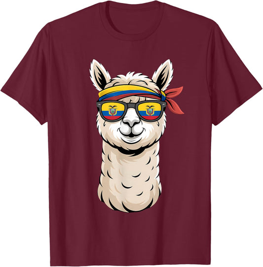 Drapeau de l'Équateur Fierté équatorienne T-Shirt - T-Shirt | Maroon