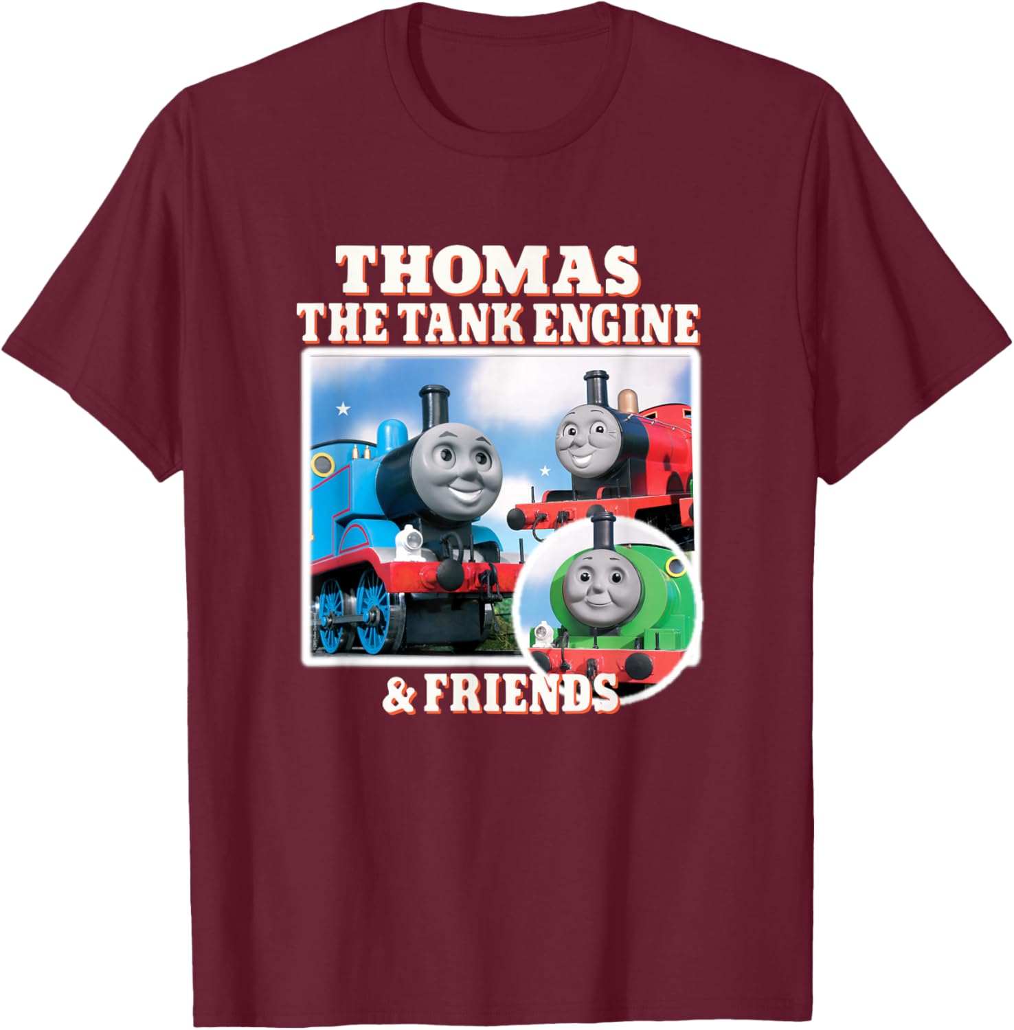 Thomas & Friends - Vintage Thomas the Tank Engine & Friends T-Shirt - T-Shirt | Maroon
