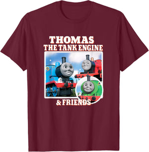 Thomas & Friends - Vintage Thomas the Tank Engine & Friends T-Shirt - T-Shirt | Maroon
