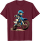 Kids Dirt Bike T-Shirt - T-Shirt | Maroon